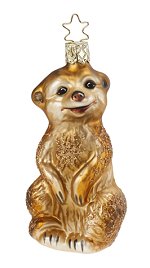 South African Meerkat<br>Inge-glas ornament